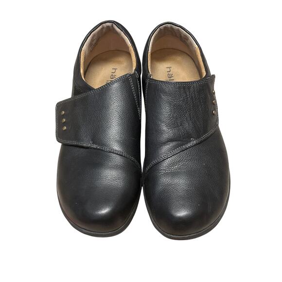 Halsa Black Leather Comfort Slip On Shoes Women’s Orthotic Walking Loafers 11 - Picture 1 of 9